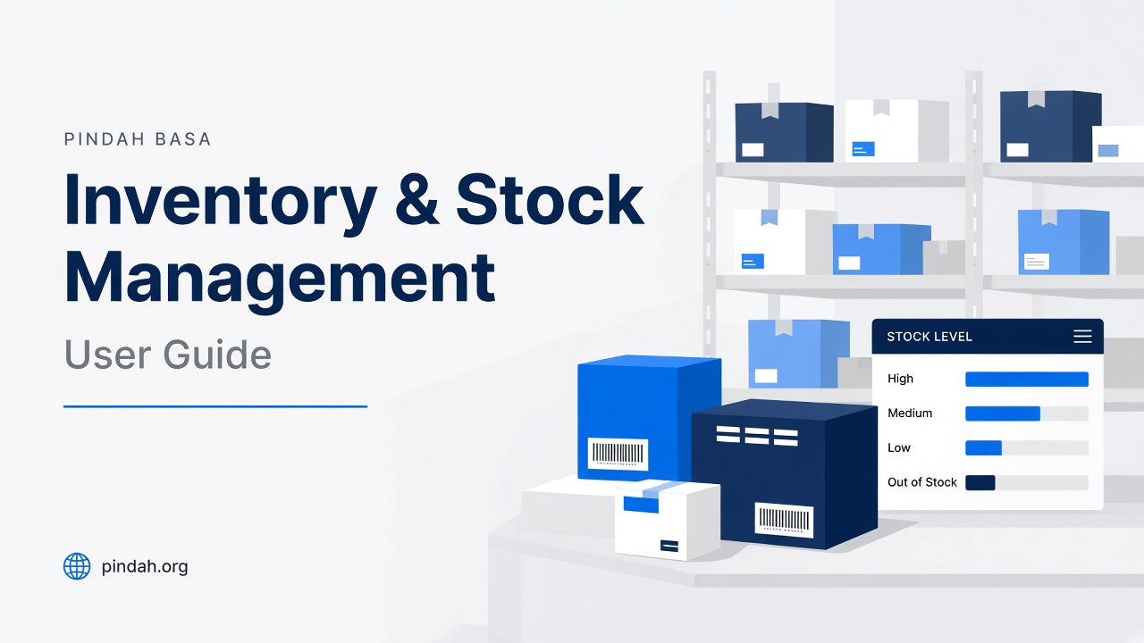 Inventory & Stock Management — Pindah Basa user guide cover